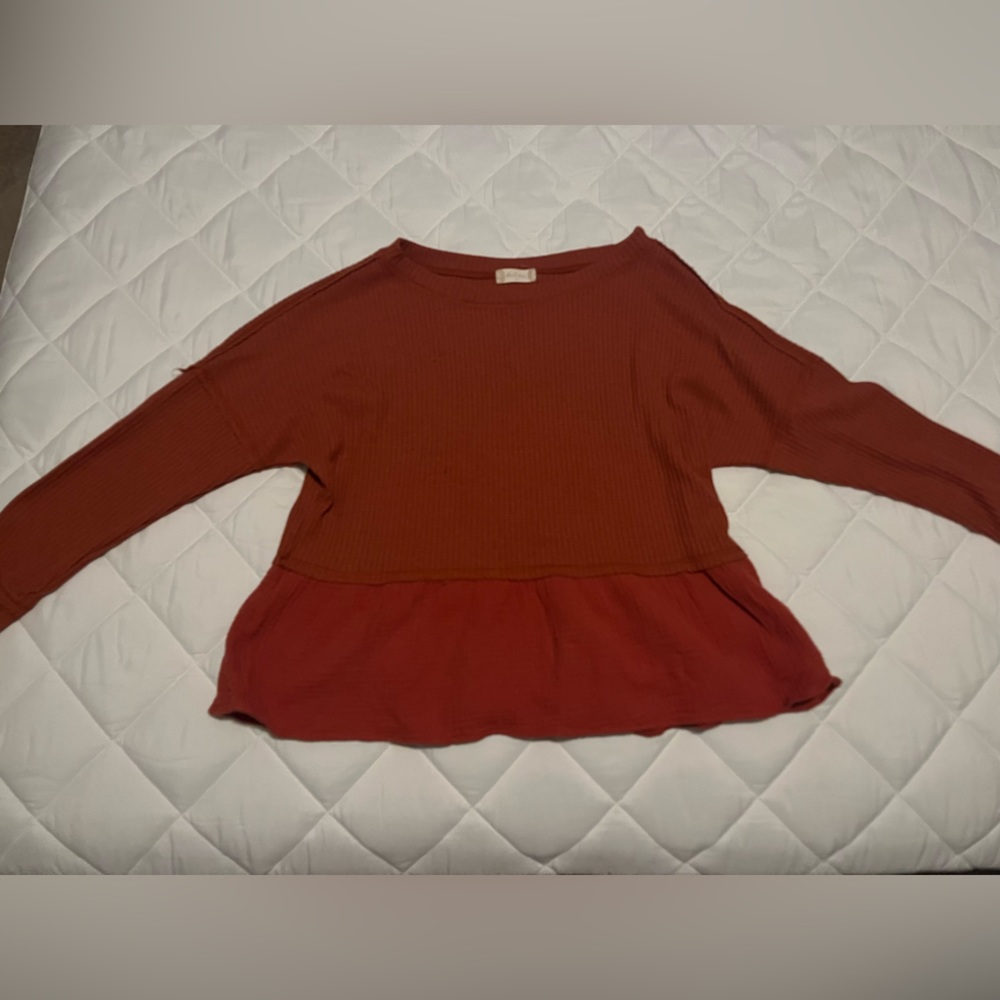 Altrd state orange babydoll top